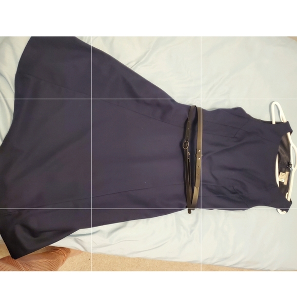 H&M Navy Blue Fitted Dress - Picture 2 of 3
